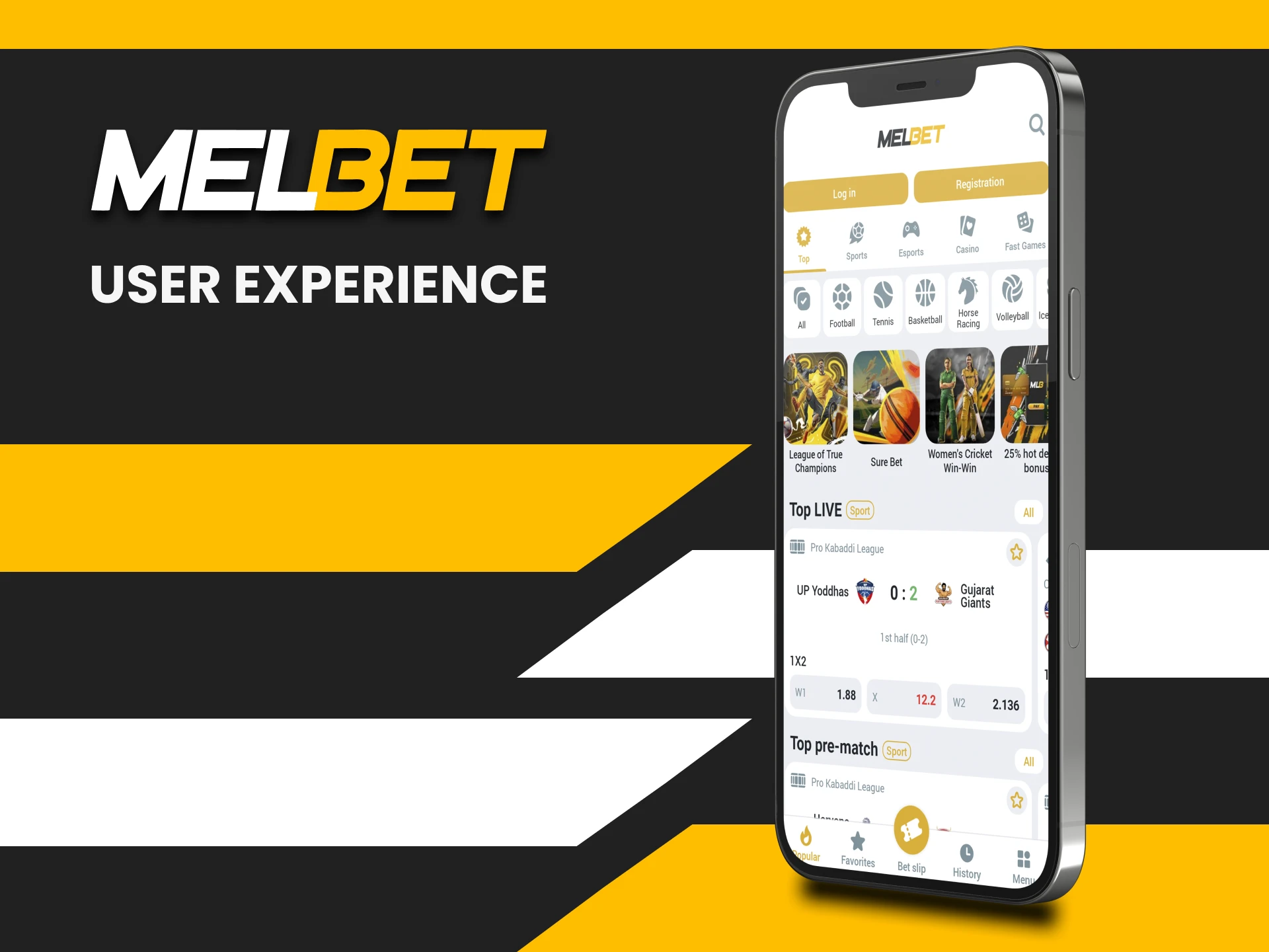 Melbet is very convenient to use.