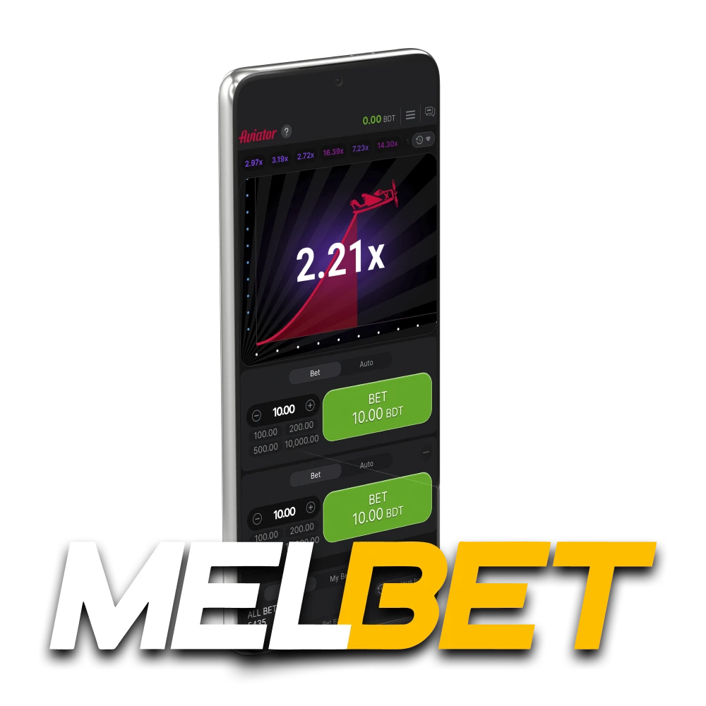 To play on Melbet, choose Aviator.