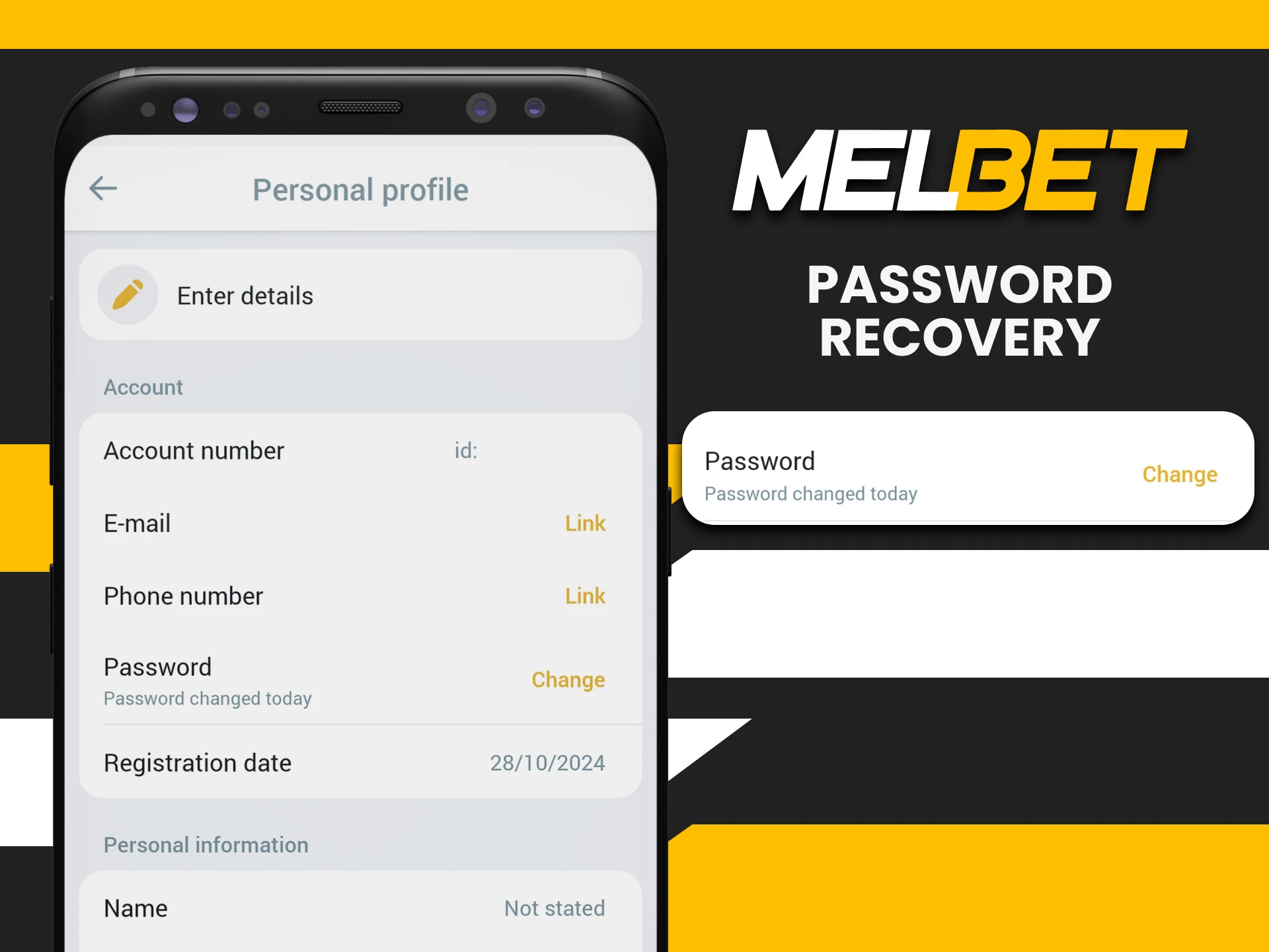 We will show you how to change the password for your Melbet account.