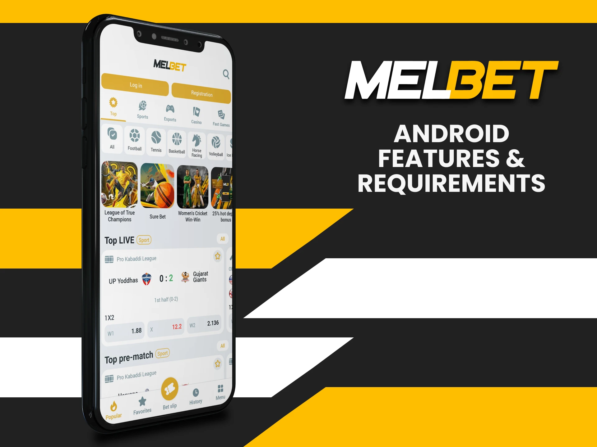 We will tell you about the requirements for downloading the Melbet application on Android.