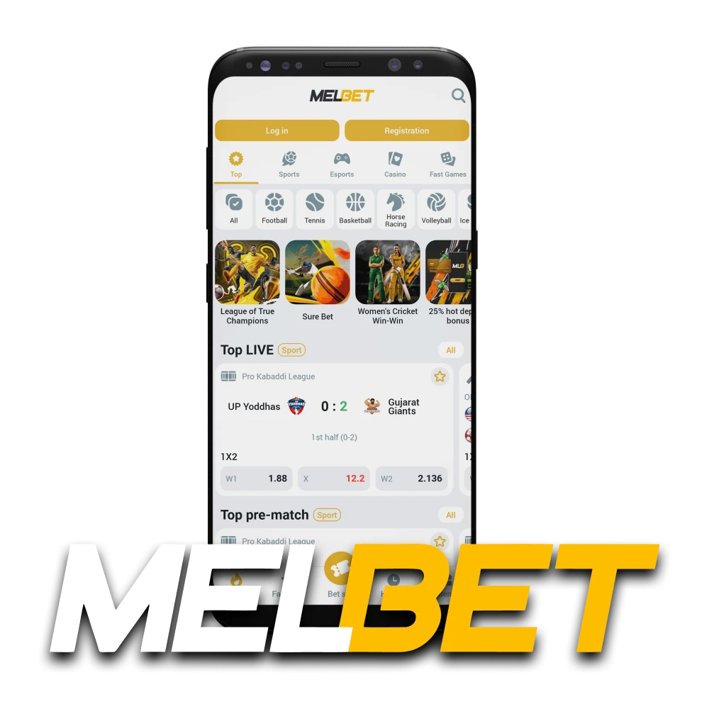 For games and bets, choose the Melbet application.