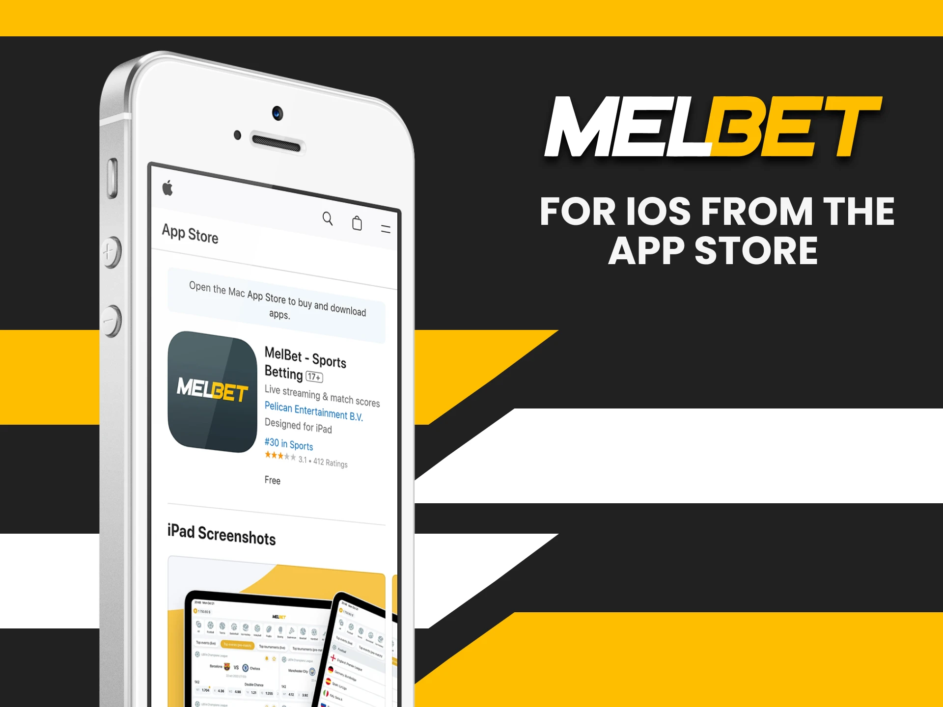 You can download the Melbet application in the App Store.