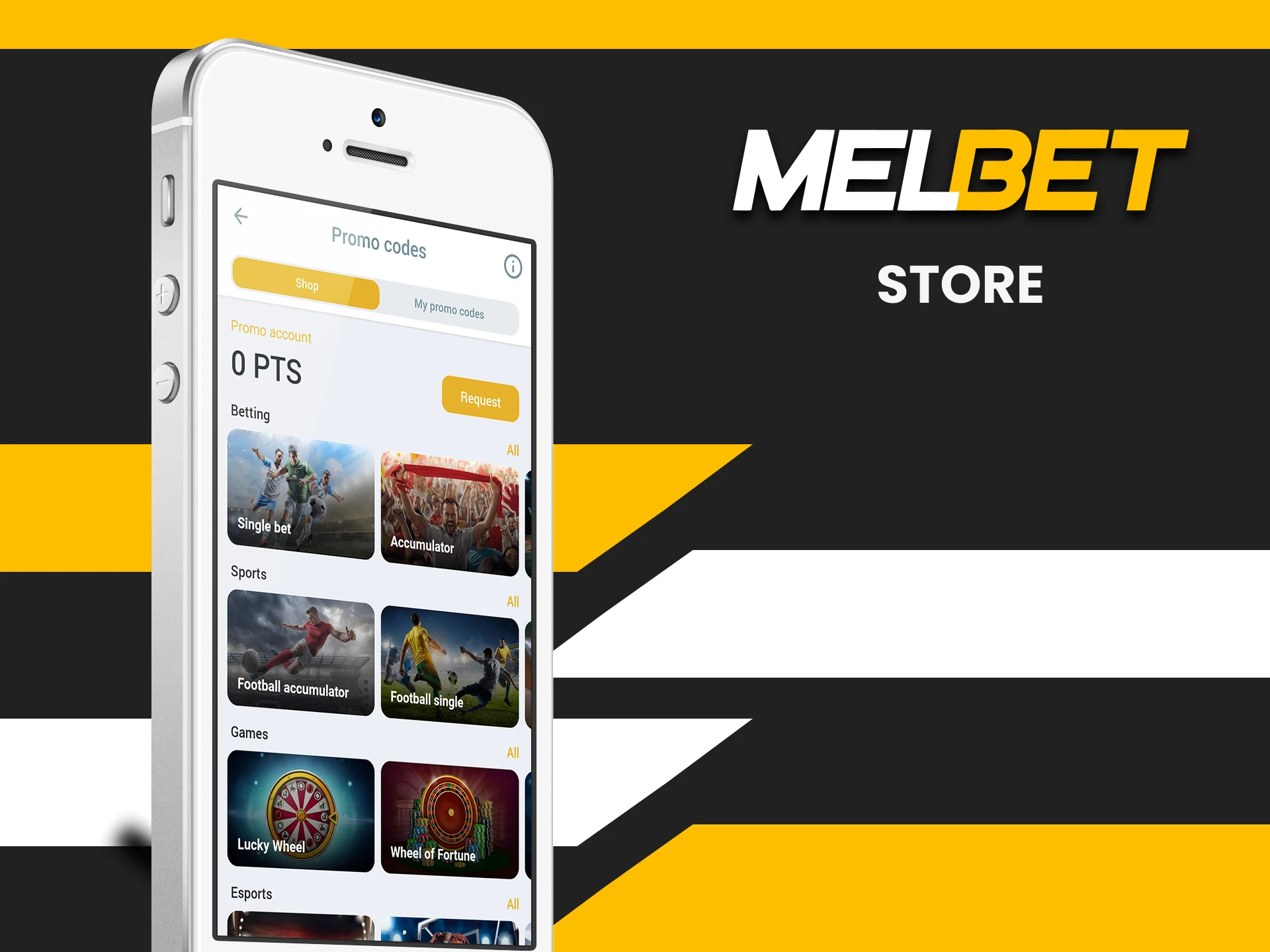 You can visit the promo code store on Melbet.