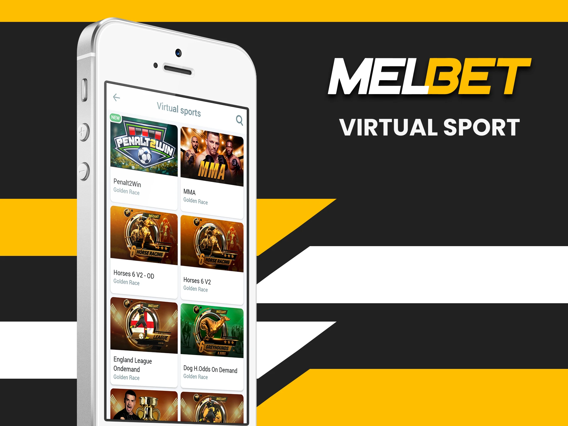 Place bets on virtual sports in the Melbet app.