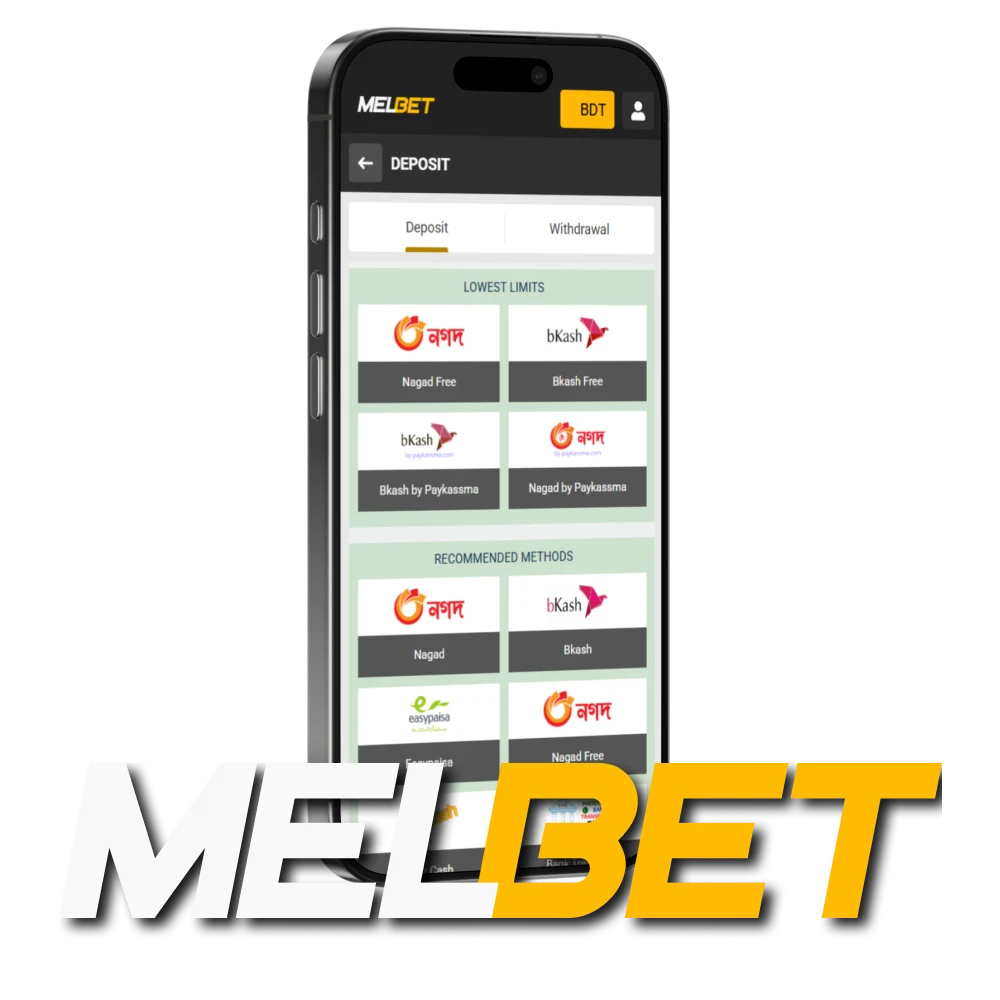 Make a deposit to your Melbet account.