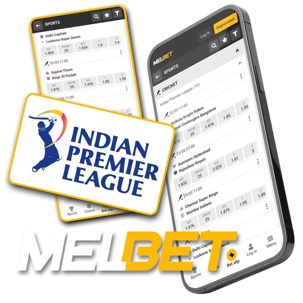 Real-time IPL betting on Melbet.