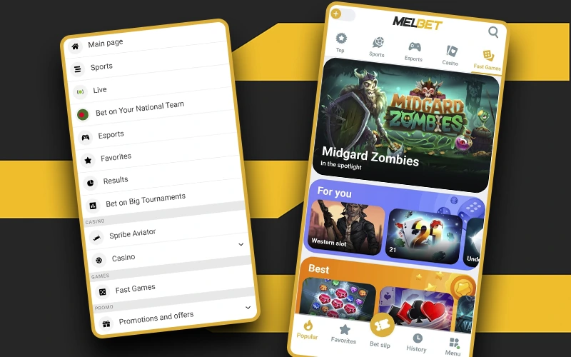 Fast loading times and a unique interface, it's all about the Melbet apk latest version.