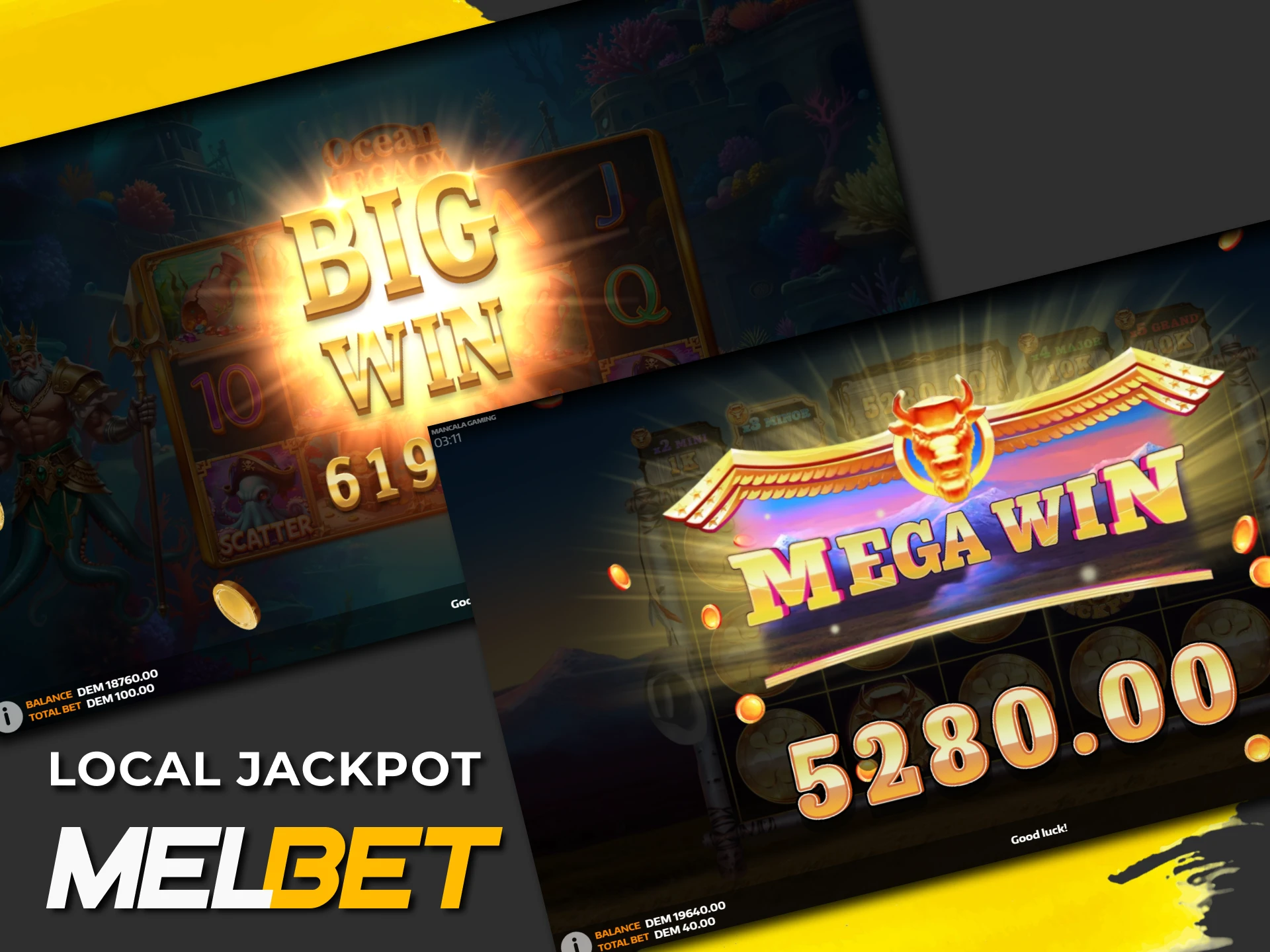 Find out about the local jackpot available in games at Melbet.