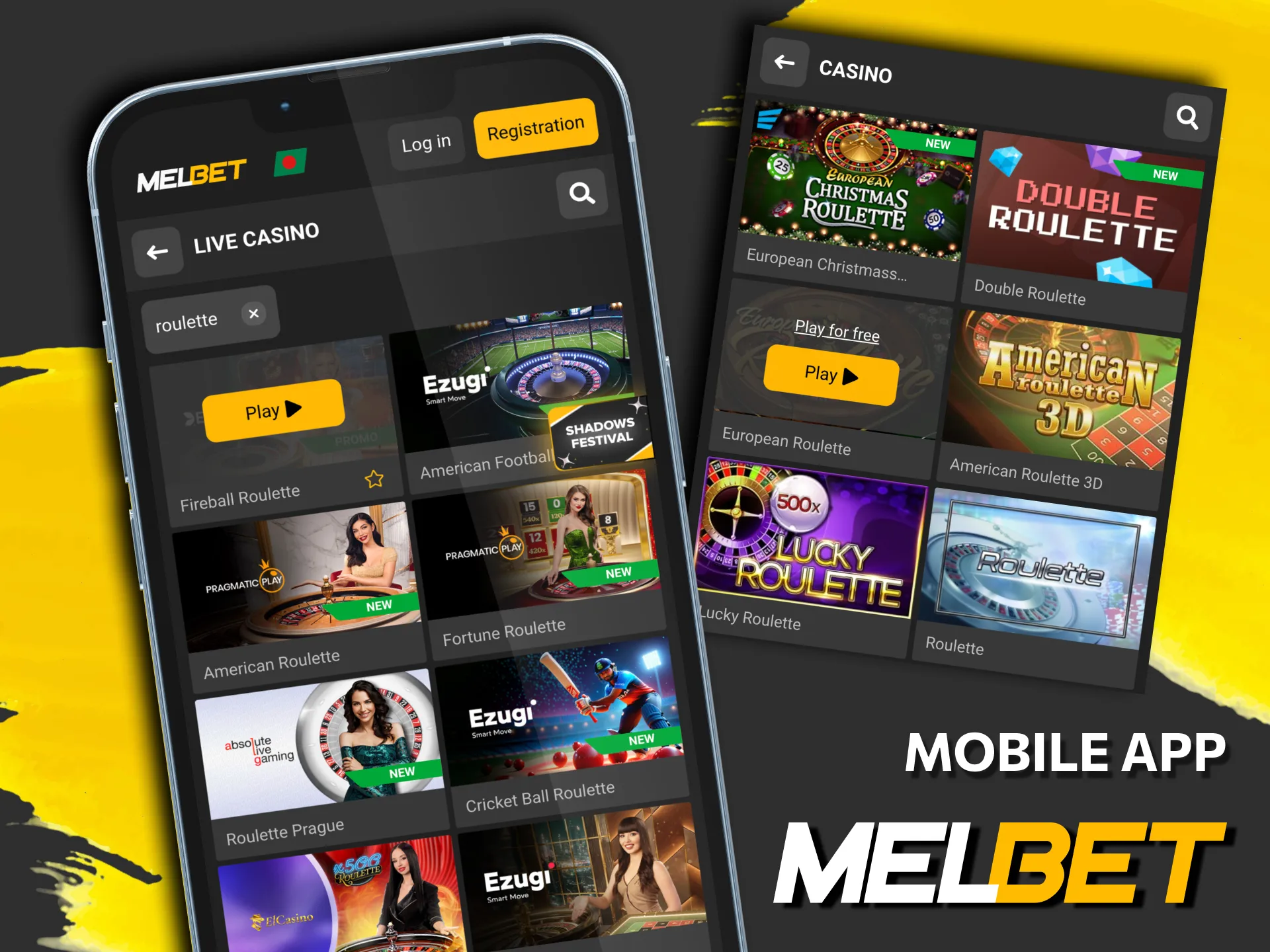Melbet mobile app for Android and iOS in Bangladesh.