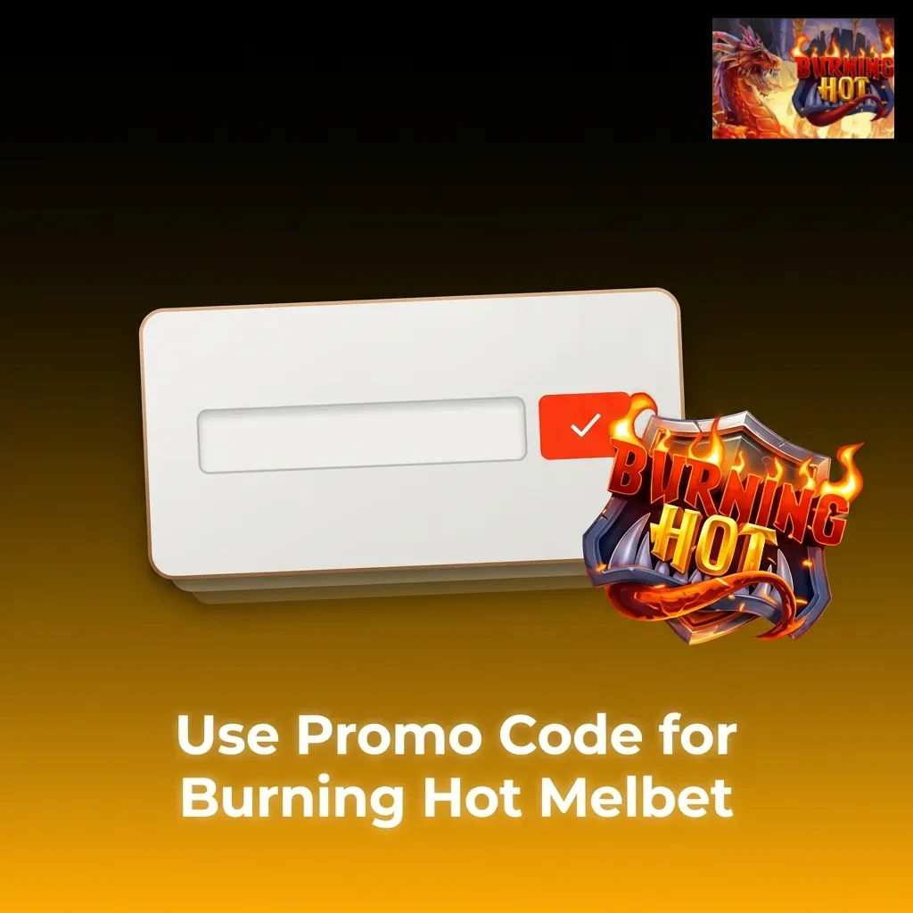Players entering promo code BDHOT250 on Melbet to unlock bonus spins and deposit match for Burning Hot slot game